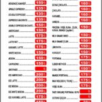 gazi menu kahve ve kokteyller